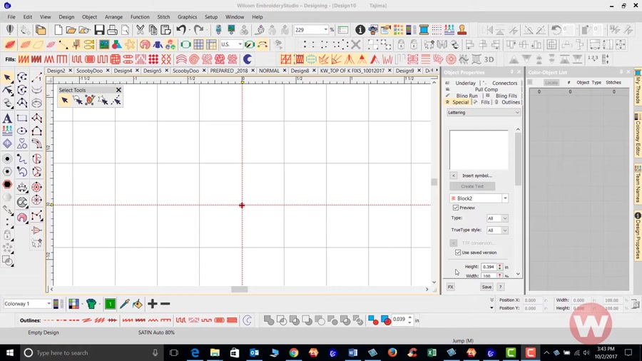 How To Create A New Template In EmbroideryStudio e4