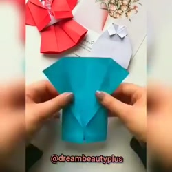 اوریگامی لباس دخترانه