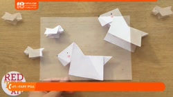 آموزش اوریگامی (اوریگامی نیمرخ سگ)