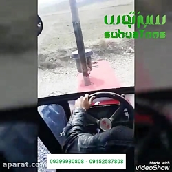 داخل اتاق تراکتور سبز توس