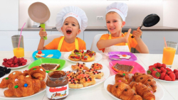 صبحانه درست کردن برای مامان |...