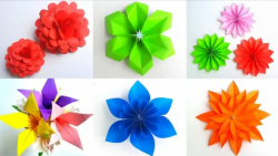 ساخت ۶ گل رز کاغذی برای دکراسی...
