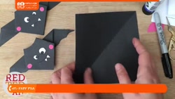 آموزش ساخت اوریگامی | کاردستی خفاش