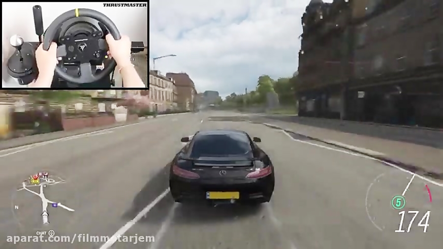 رانندگی با Mercedes AMG GTR در بازی Forza Horizon 4