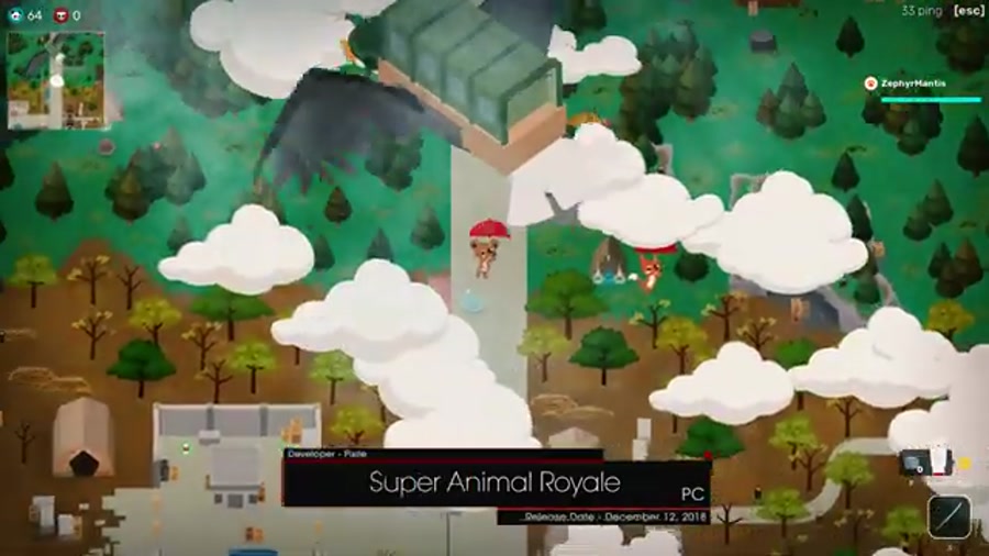 گیم پلی بازی بتل رویال Super Animal Royale