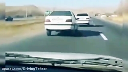 مسابقه کورس گروهی در جاده شلوغ با پژو پارس و پژو 405