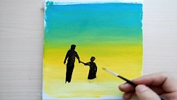 آموزش نقاشی برای روز پدر