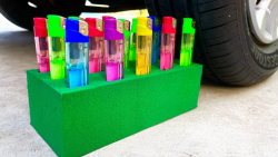 چالش له کردن وسایل زیر تایر ما...