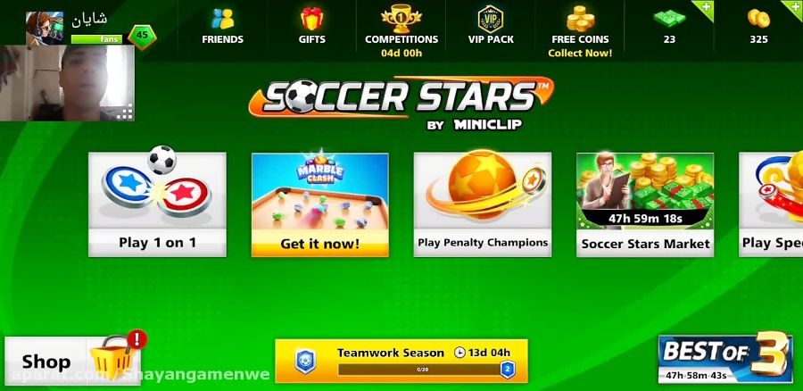 بازی soccer star