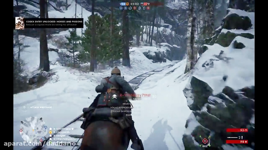 گیم پلی جالب حمله با اسب در بازی Battlefield 1