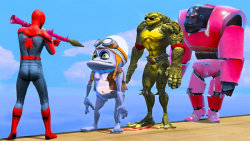 اسپایدرمن و قورباغه دیوانه در...