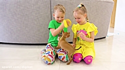 گبی و الکس  نگهداری از توله سگ...