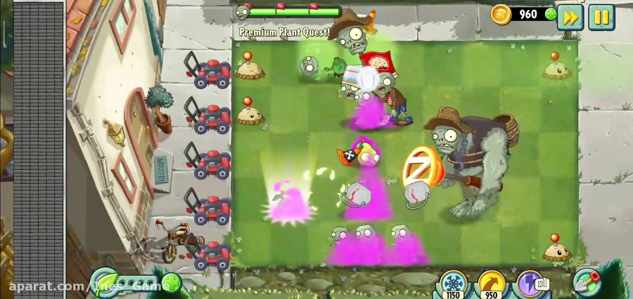 آموزش استفاده از گیاه Imp Pear در بازی Plants Vs Zombies 2 : پارت ۱