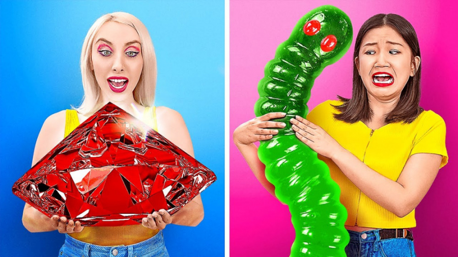 خوردن بزرگترین کرم پاستیلی جها...