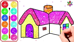 آموزش نقاشی کودکانه ی دو خانه