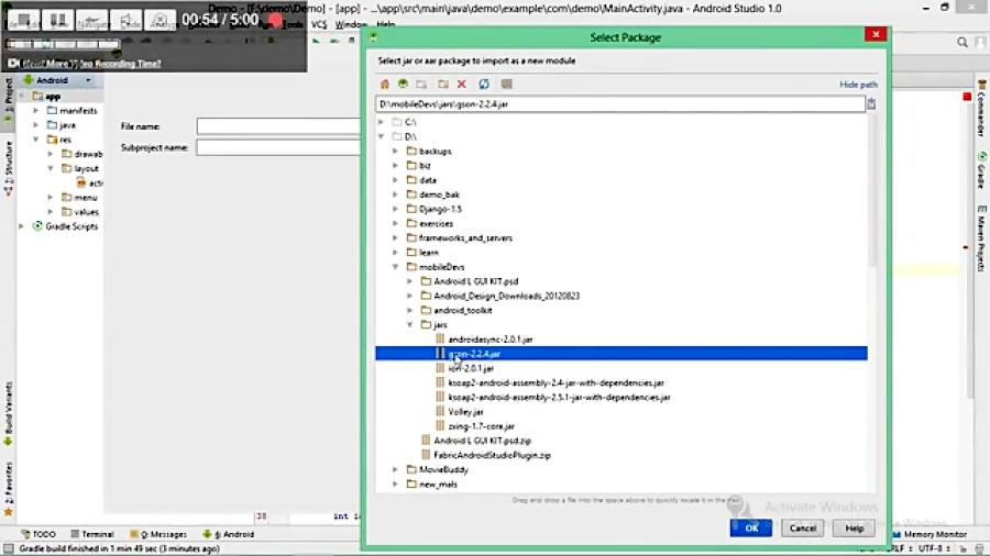 how-to-add-dependency-jar-aar-in-android-studio