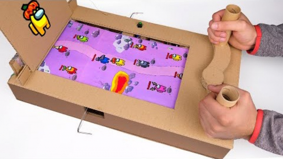 آموزش ساختن بازی امانگ آس با کارتُن Among us with cardboard