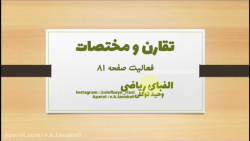 فعالیت صفحه 81 - تقارن و محور مختصات - ریاضی ششم ابتدایی