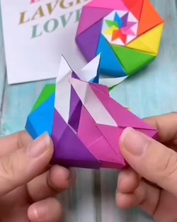 اوریگامی ساخت جعبه شکلات