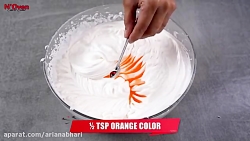 طرز تهیه بستنی پرتقالی در خانه