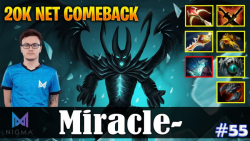 گیم پلی دوتا 2 - Miracle با Terrorblade در Safe lane در Patch 7.27