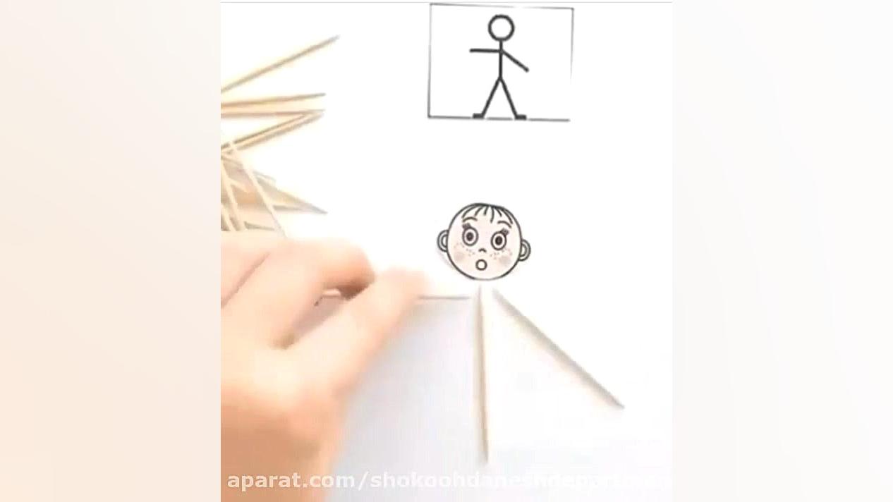 پیش دبستانی_بلزی ساخت الگوها با خلال دندان_هانیه نصراللهی_شکوه دانش لیپوست