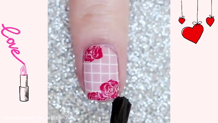 دیزاین ناخن | طراحی ناخن | آموزش لاک ناخن