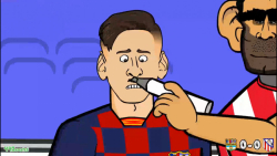 کارتون طنز مسخره‌شدن مسی توسط...