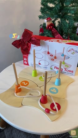 اسباب بازی چوبی پرتاب حلقه کودک کلاسیک ورلد | piccotoys.com