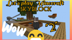Let#039;s play Minecraft skyblock قسمت 2 (ساخت مزرعه و.....)