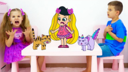 داستان کارتونی نقاشی بچه گربه...