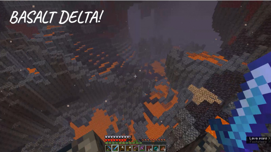 Minecraft Survival:مزخرف ترین جایی که تاحالا دیدم!!!!! Basalt delta