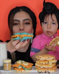 چالش اسمر دونفره با مونا فود