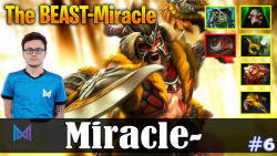 گیم پلی دوتا 2 - Miracle با Beastmaster در Off lane در Patch 7.25