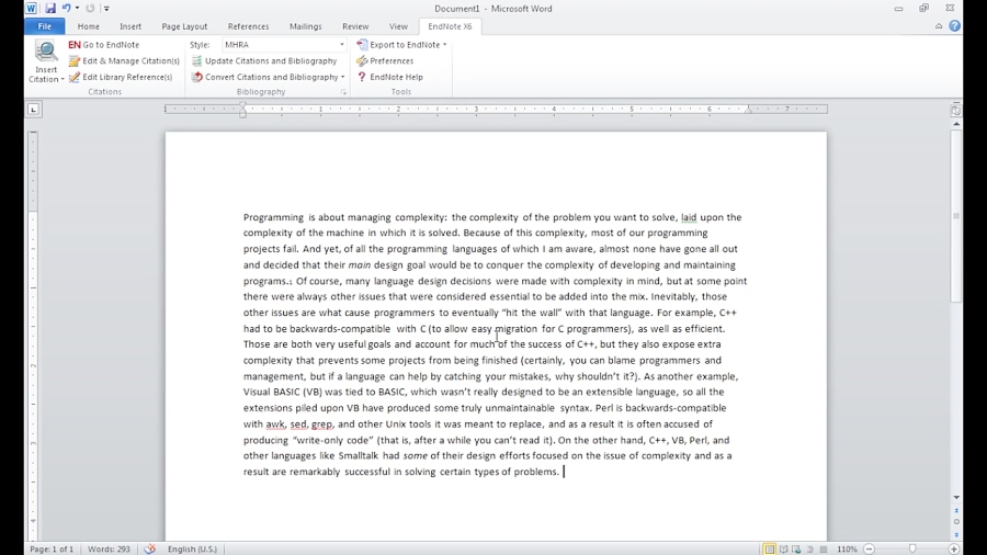 how to use endnote x6 in word how to use endnote x6 in word