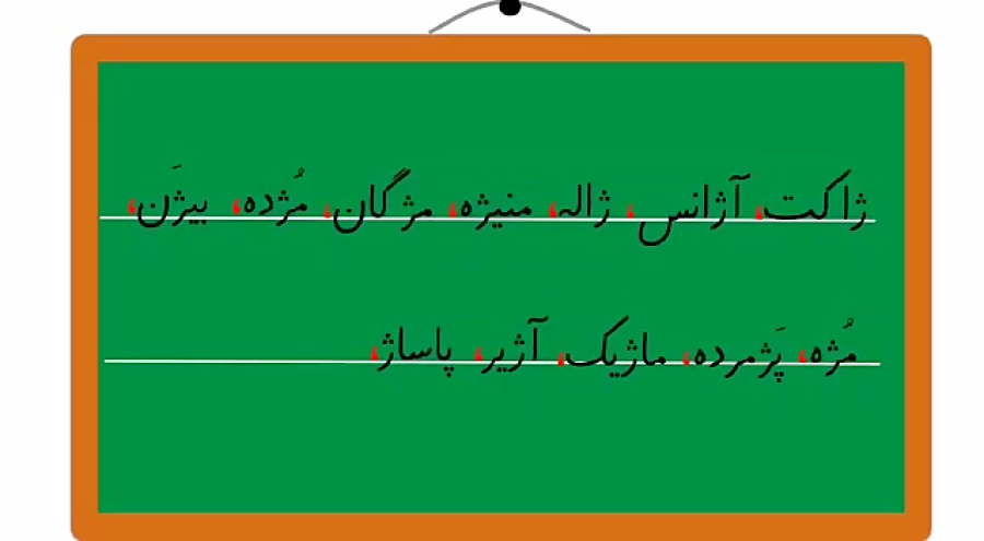 آموزش ترکیب ها و کلمات نشانه ژ فارسی اول دبستان