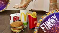 له کردن غذاها با کفش  ردشدن از...