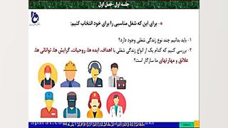 جلسه اول درس کارآفرینی رشته حرارت مرکزی و تهویه مطبوع و حسابداری