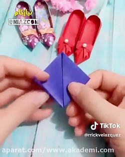 اوریگامی  کفش پاشنه بلند