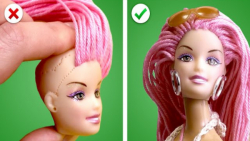 ترفندهای باربی  تغییر مدل مو و...