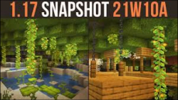 minecraft snapshot 21w10a برسی یازدهمین اسنپشات1.17 بایوم جدید | غارهای سرسبز !!