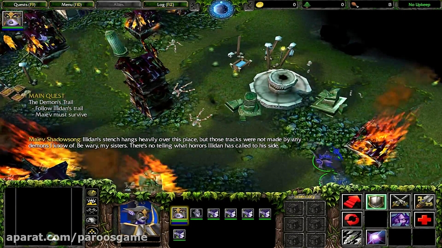 گیم پلی بازی Warcraft III - وارکرفت 3 دوبله شرکت سریر