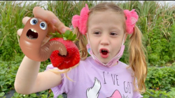 ناستیا و پدر برای مادر سبزیجات...