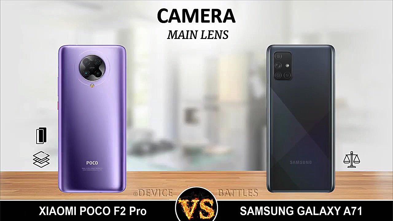 مقایسه پوکو اف ۲ پرو با سامسونگ گلکسی ای ۷۱/Poco f2 pro Vs Samsung galaxy A71 ویدیو قندی