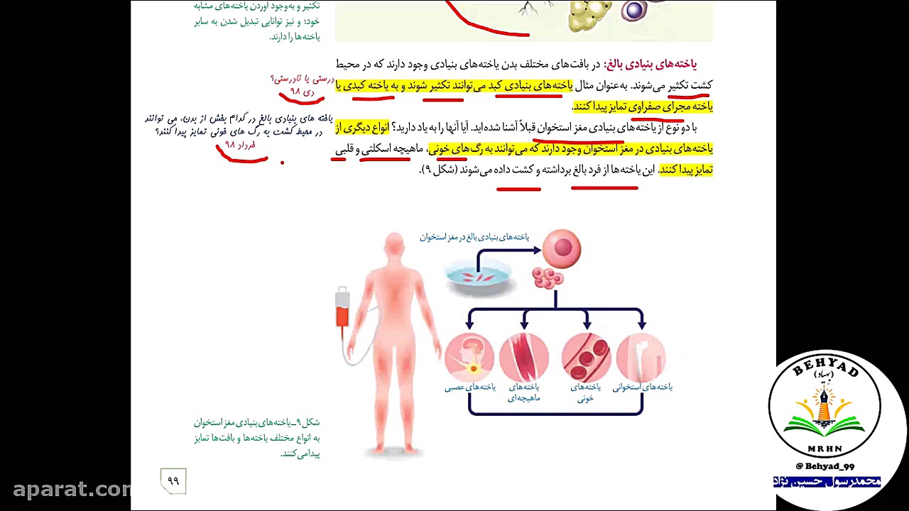 تدریس گفتار دوم فصل هفتم زیست شناسی 3 (2) کاشت ابرو