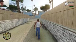 GTA سان آندریاس  گرافیک فوق العاده گیم پلی بازی پیاده روی قسمت 1