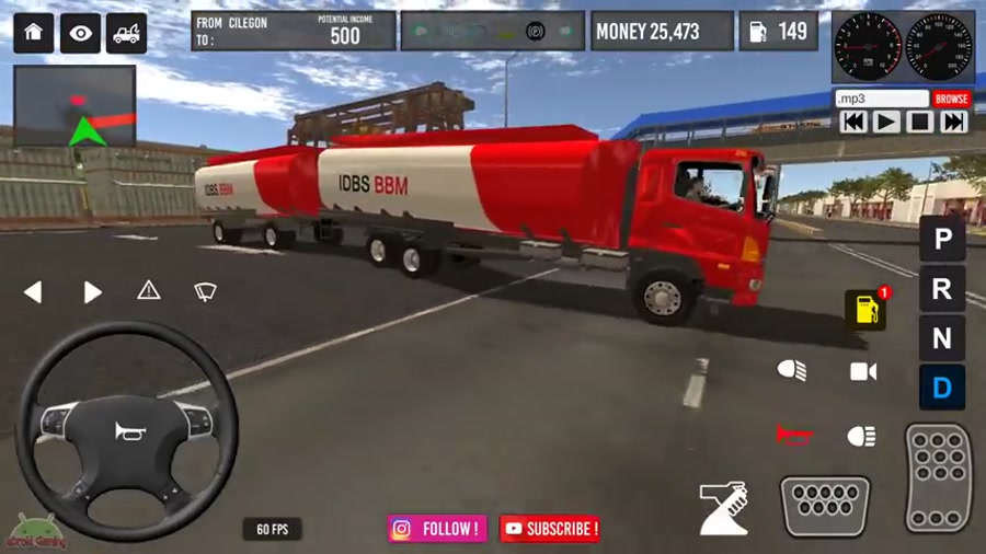 گیم پلی از بازی idbs truck simulator ( شبیه ساز رانندگی با تریلی