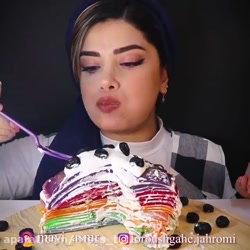 اسمر ایرانی مایی فود خوردن کرپ...