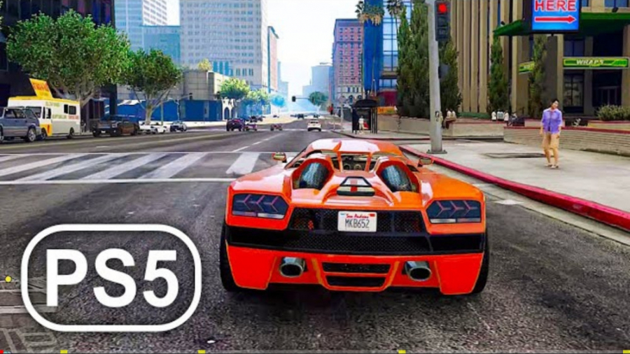 GTA 5 PS5 gameplay car Chase Grand Theft Auto 5 New Trailers 2021