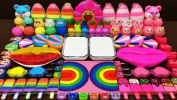 مخلوط کردن اسلایم - اسلایم رنگ...